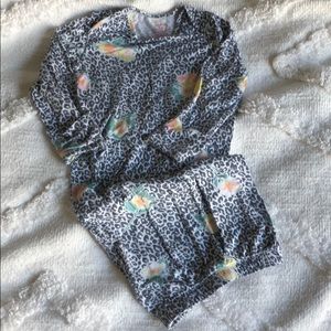 Everly Grey floral baby gown